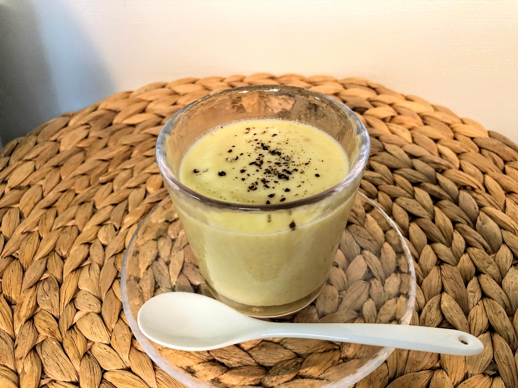 豆乳でまろやか!冷製コーンスープ