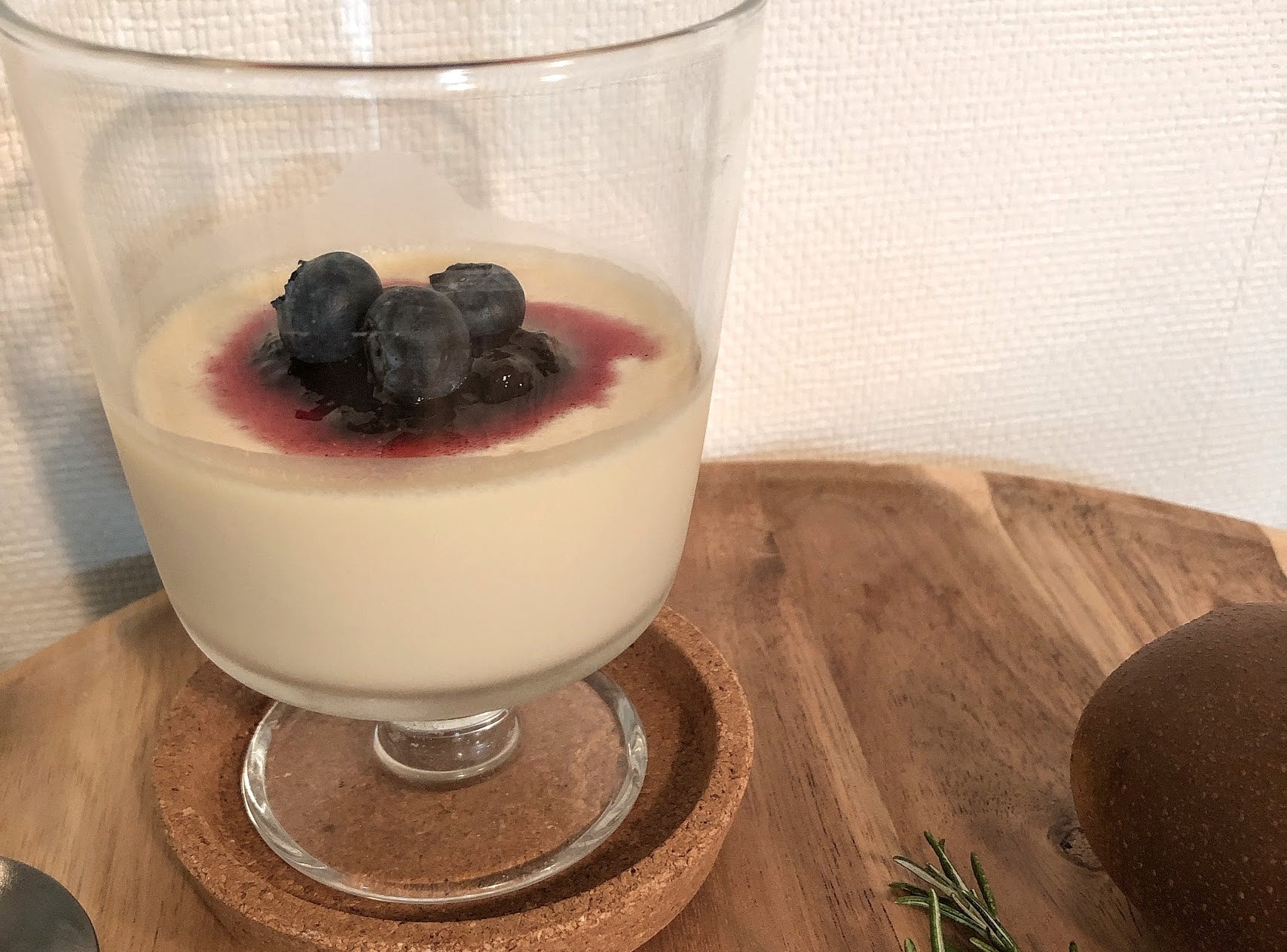 豆乳レアチーズプリン