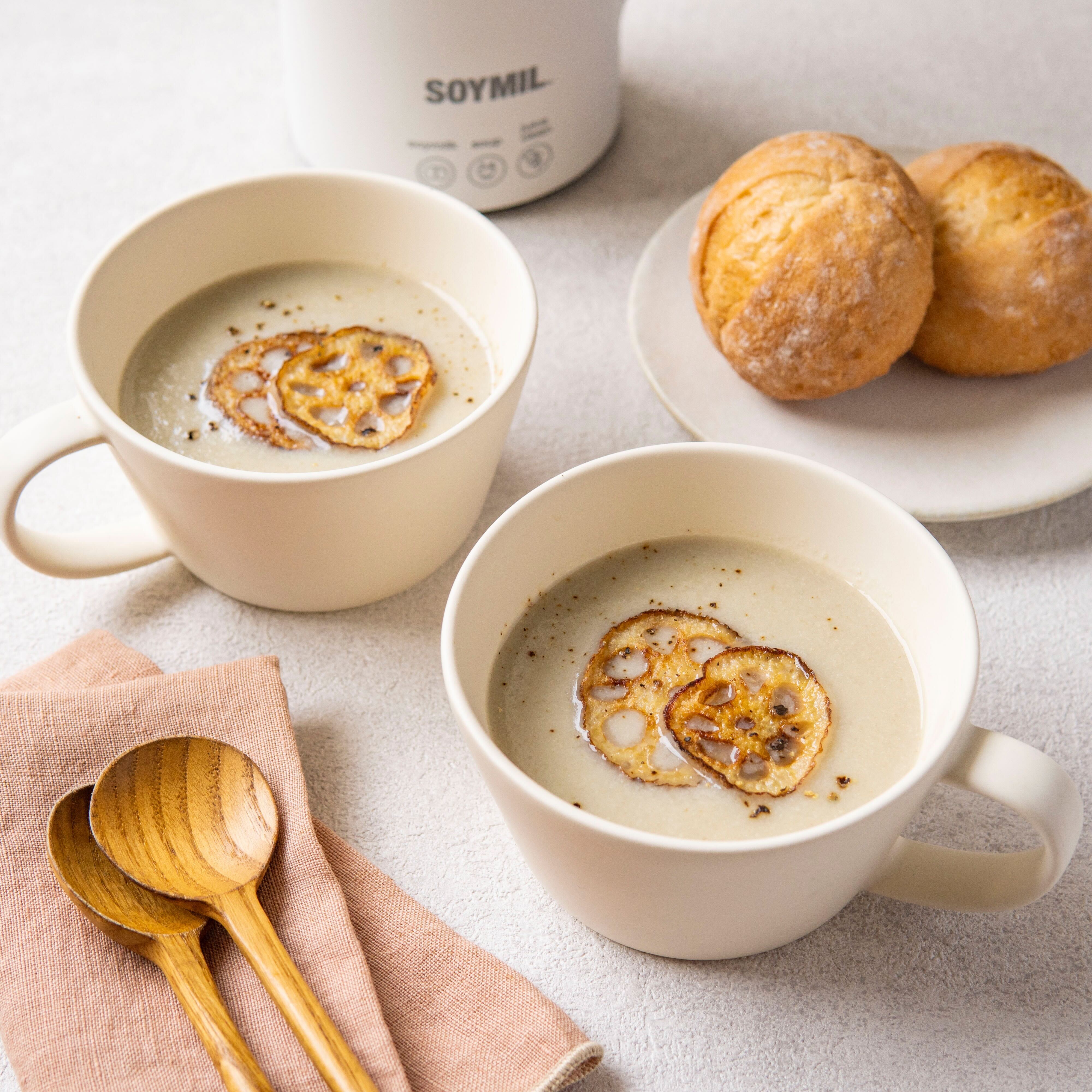 秋冬におすすめ!レンコンの豆乳ポタージュ