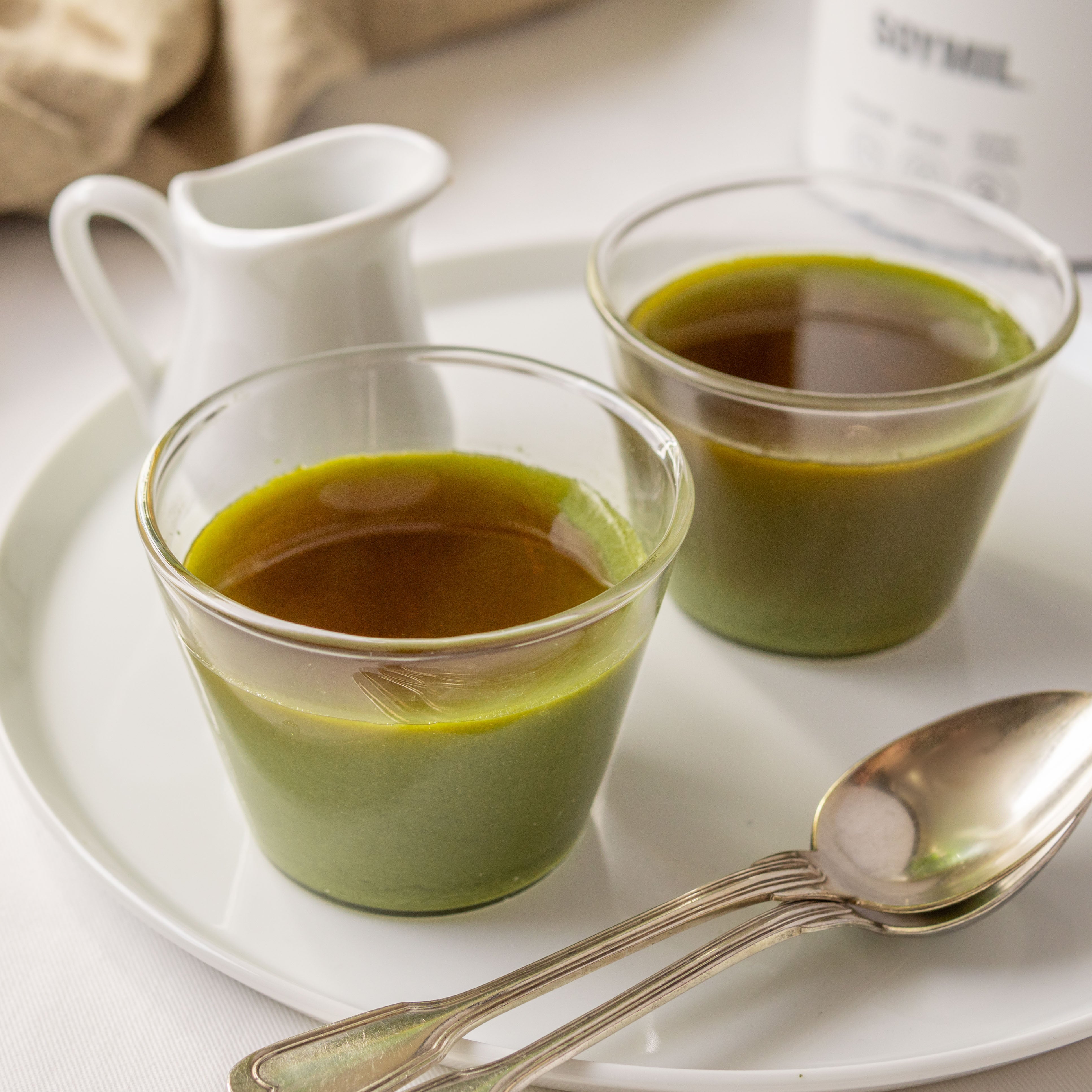 抹茶豆乳プリン