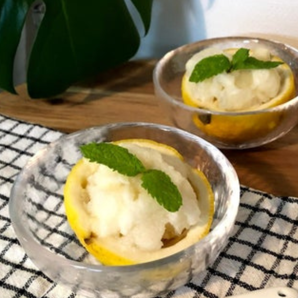 豆乳で作る!蜂蜜レモンシャーベット