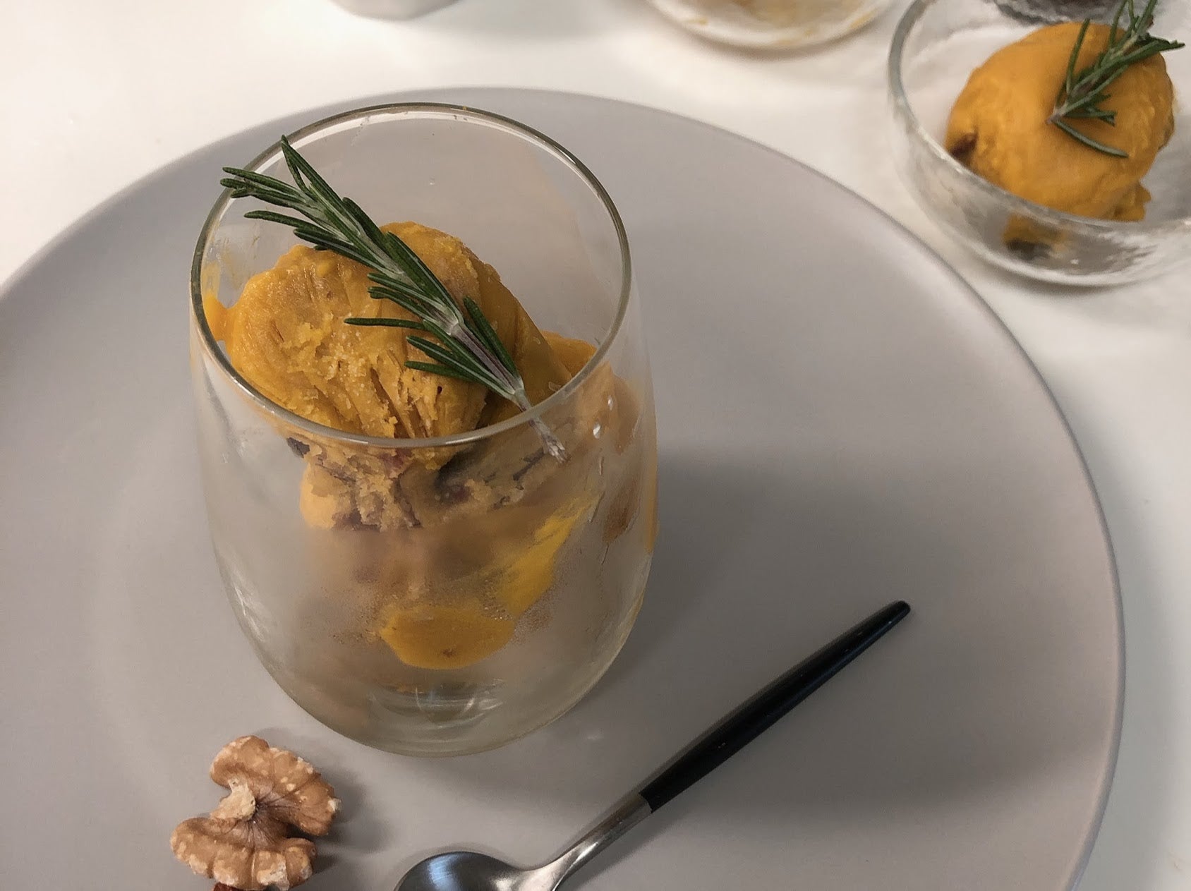 かぼちゃ豆乳アイス